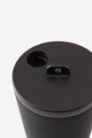 Hidden Straw Metal Smoothie Cup, BLACK - alternate image 3