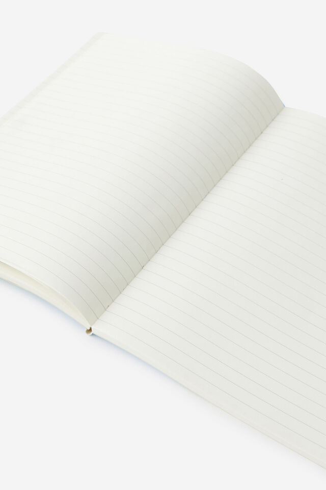 A5 Soft Lined Notetaker Notebook, MINTY BLUE SKIES SPLICE
