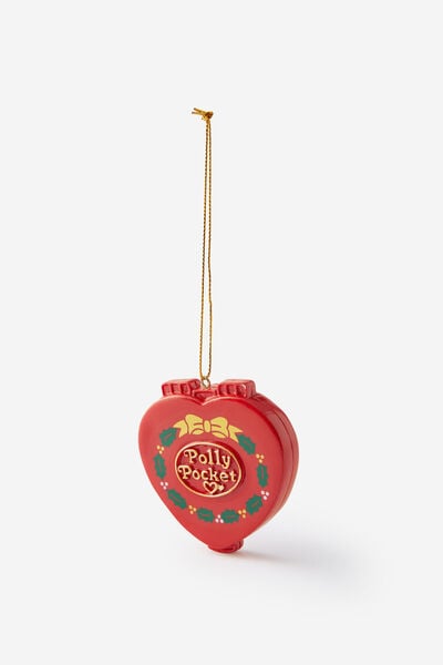 Collab Resin Christmas Ornament, LCN MAT POLLY POCKET CHRISTMAS