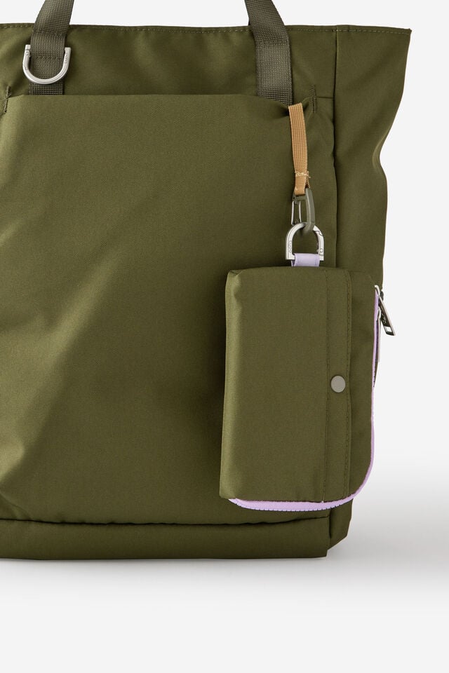 Mode Zip Pocket, OLIVE