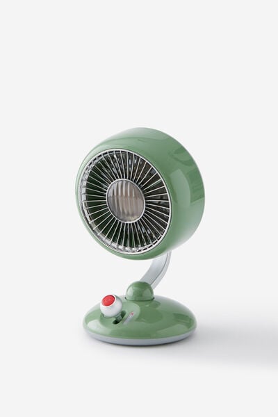 Desk Scaping Retro Desk Fan, OLIVE
