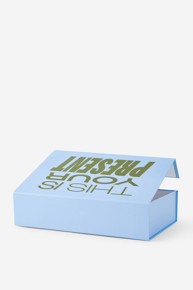 Medium Magnetic Flat Pack Box, BLUE SKIES THIS IS YOUR GIFT