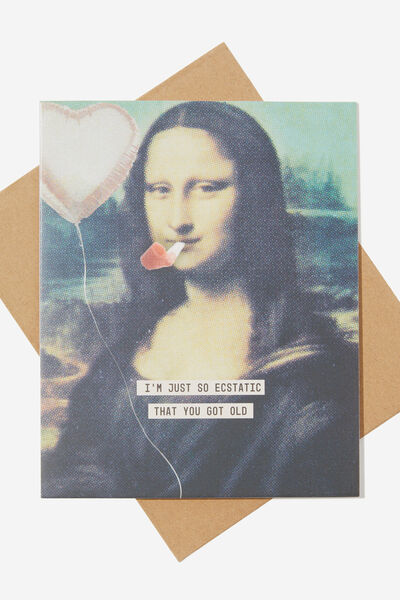Funny Birthday Card, RENAISSANCE YOU GOT OLD