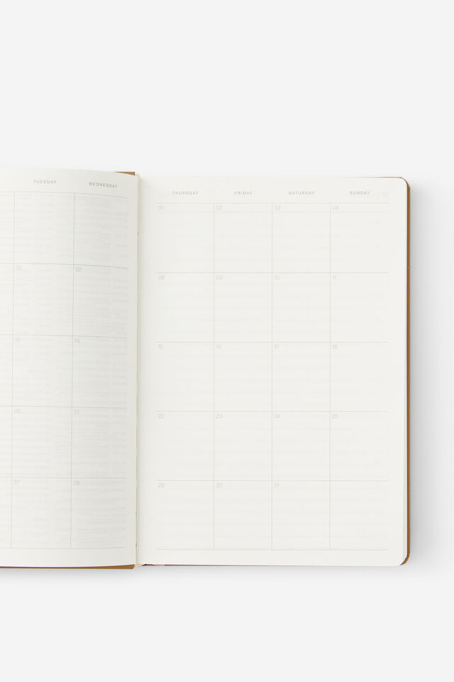 Personalised 2026 A5 Daily Hard Metro Diary, Chai