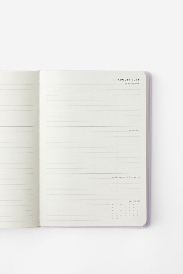 2025 26 A5 Personalisation Weekly Buffalo Diary, PASTEL LAVENDER
