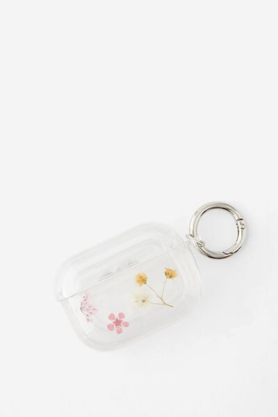Earbud Case Pro, TRAPPED PINK MICRO FLOWER