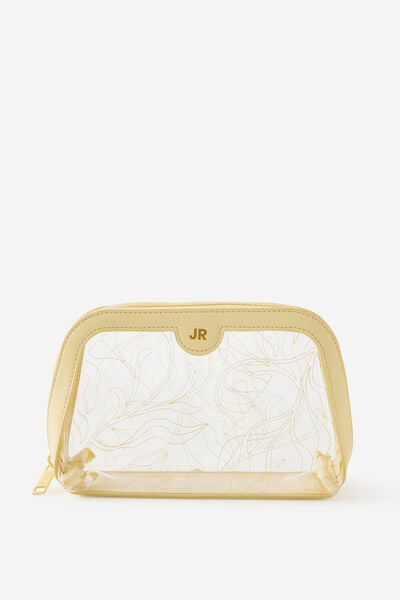 Personalised Makeup Case, MIRA FOLIAGE LIMONCELLO