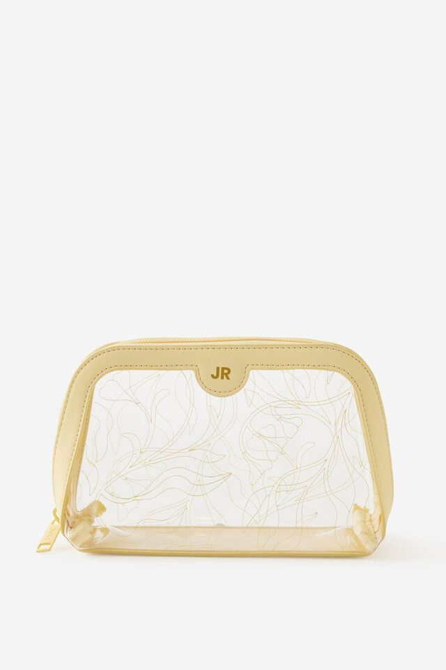 Personalised Makeup Case, MIRA FOLIAGE LIMONCELLO