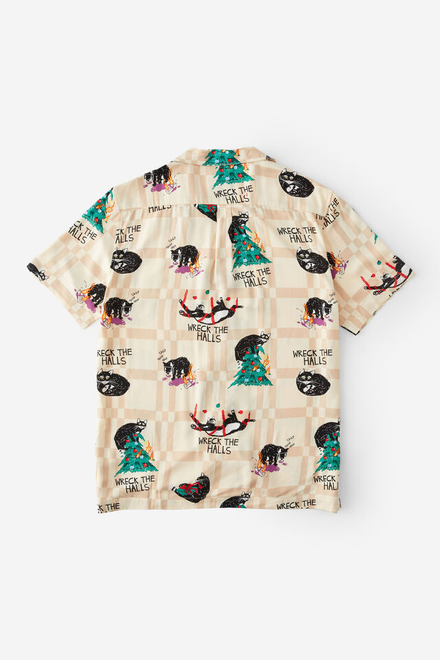Christmas Party Shirt, CAT WRECK THE HALLS