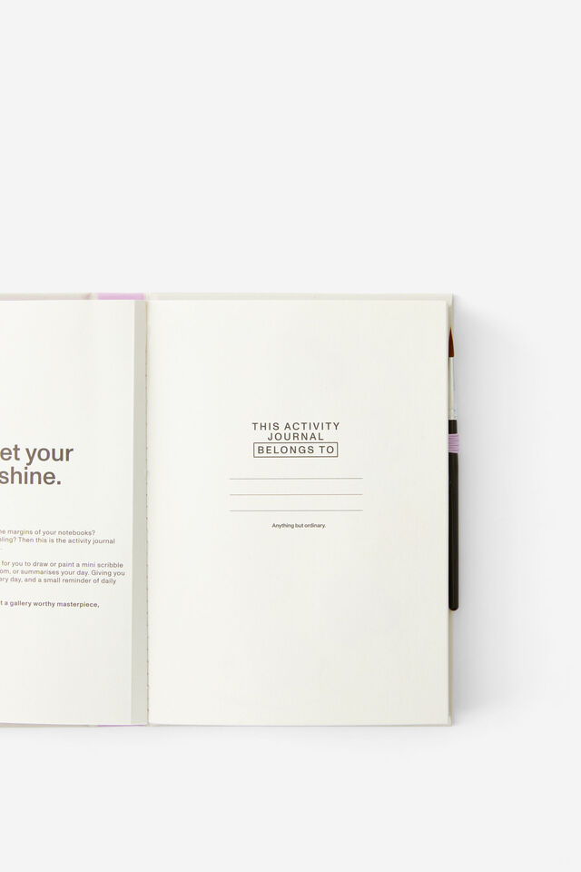 Premium B6 Activity Journal, BRUSH STROKES WEEKLY PAINT