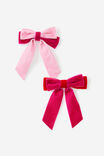 Med Velvet Bow 2Pk, FESTIVE FEAST - example image 1