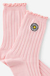 Mid Crew Socks, DAISY EMB - alternate image 2