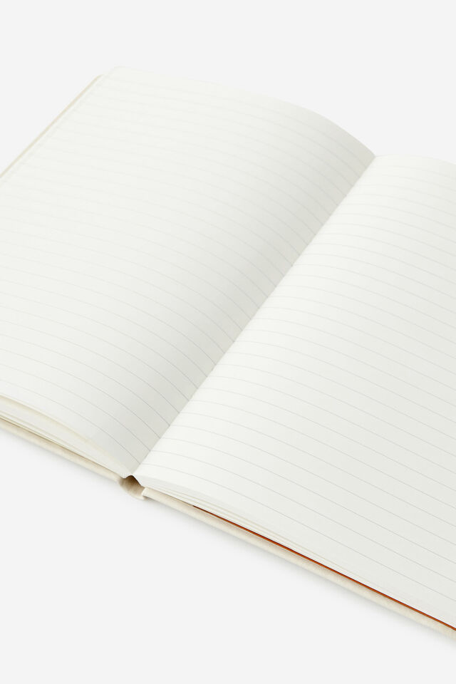 A5 Hard Lined Notetaker Notebook, MINTY HARLEQUIN