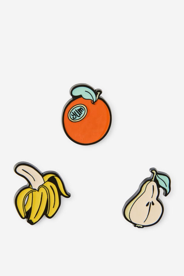 Enamel Pins 3Pack, FUNKY FRUITS