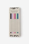 Brush Tip Pen Pen 6 Pack, ALL COLOURS - example image 2