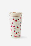 Loft Smoothie Cup 700Ml, ECRU STRAWBERRIES - alternate image 1