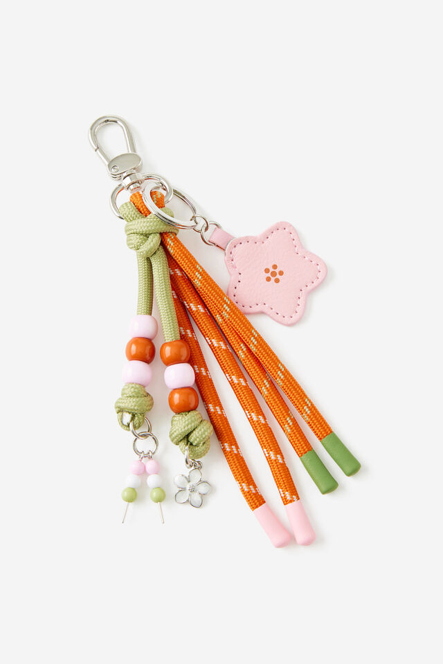 Rope Charm, JAPANESE BLOSSOM/TYPO GREEN