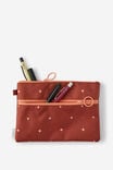 Double Zip Pencil Case, GINGERBREAD SPACED OUT - example image 2