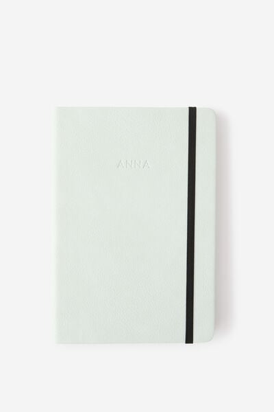 Personalised A5 Buffalo Journal, PASTEL MINT