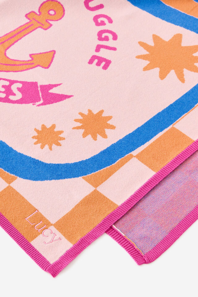 Personalised Patterned Throw, SARDINES