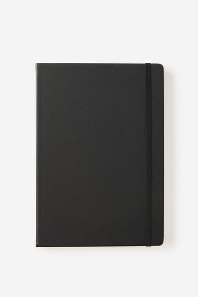 Metro B5 Hard Plain Notebook, Black