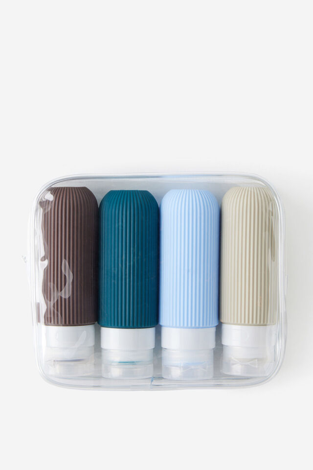 90Ml Silicone Travel Bottle Set, DARK SEA