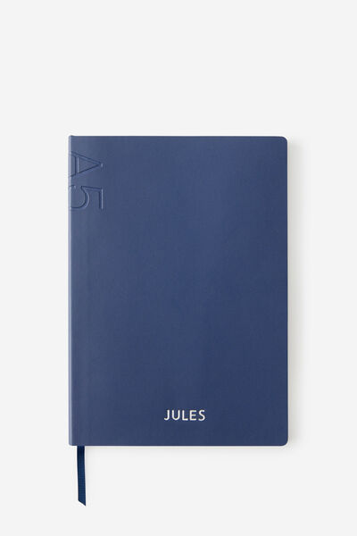 Personalised A5 Soft Cover Lined Notebook, DEEP SPACE