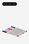 Brush Tip Pen Pen 6 Pack, ALL COLOURS - example image 1