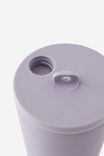 Hidden Straw Metal Smoothie Cup, SILVER LILAC - alternate image 3