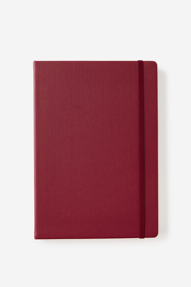 Metro B5 Hard Dot Notebook, Cabernet