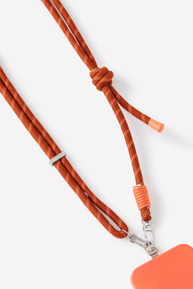 Lanyard Crossbody Strap, GINGERBREAD