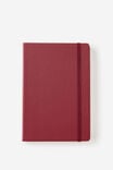 Metro A5 Hard Plain Notebook, Cabernet - alternate image 1
