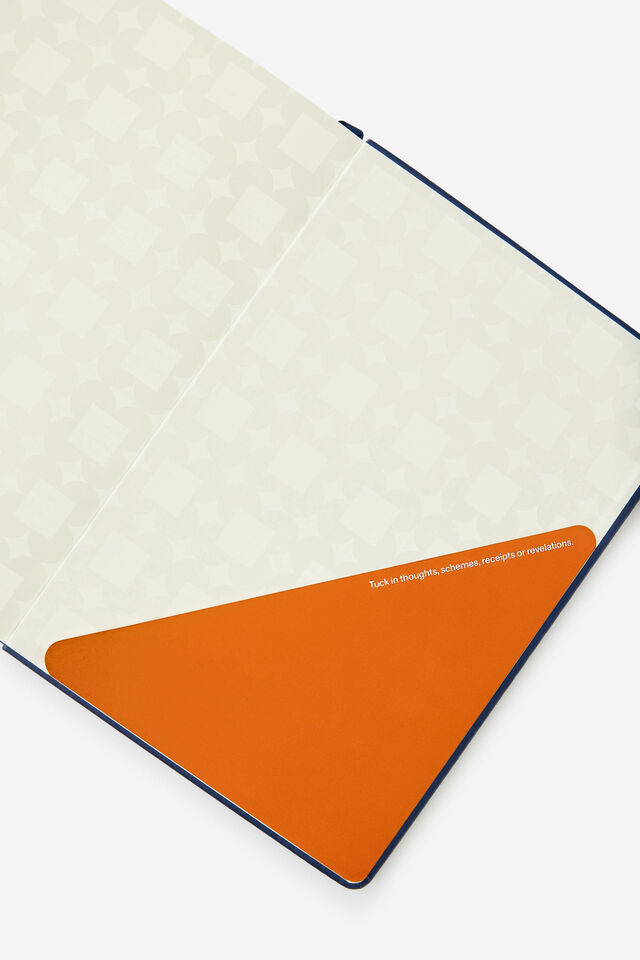B5 Hard Lined Notetaker Notebook, DEEP SPACE