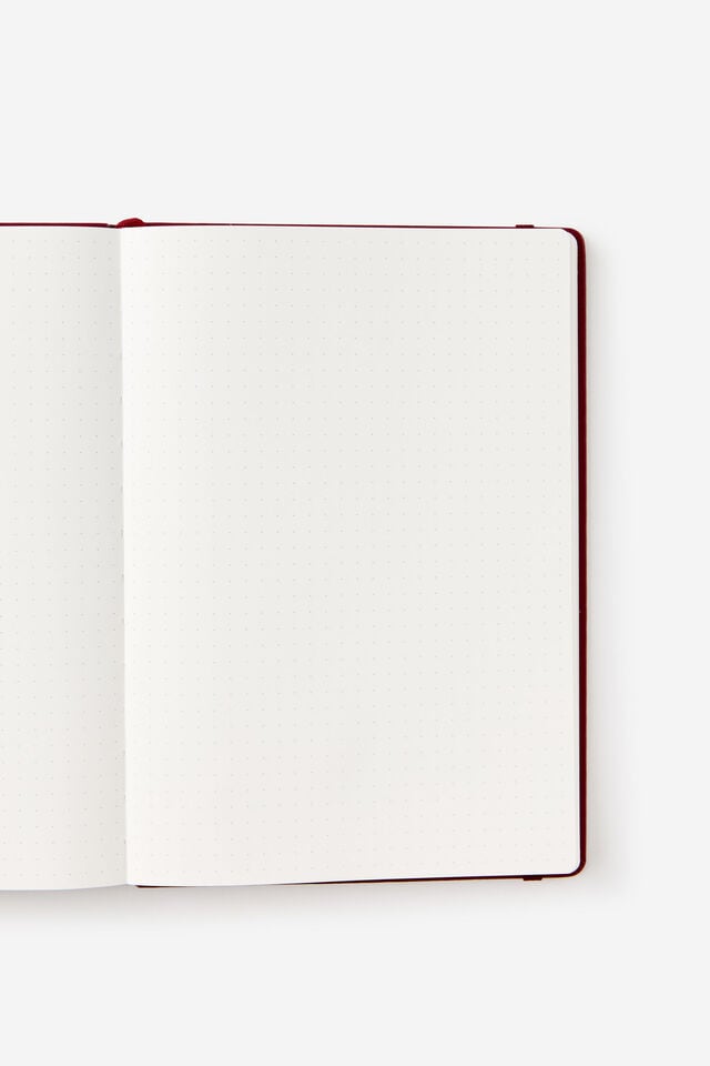Metro B5 Hard Dot Notebook, Cabernet