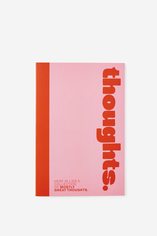 A5 3 Pack Lined Notebooks, IDEAS NOTES THOUGHTS