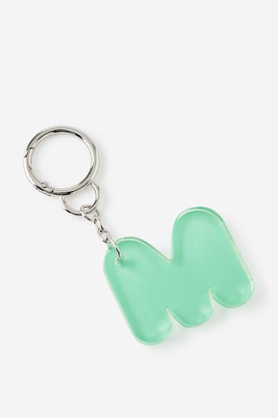 Alpha Keyrings, M JELLY MINT