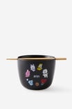Collab X Feed Me Bowl, LCN BT21 BLACK - alternate image 1