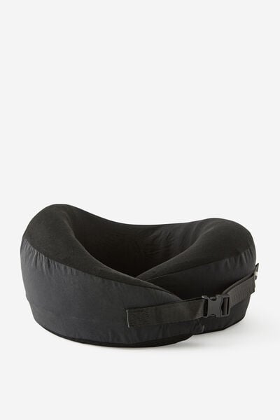 Wrap Around Travel Pillow, BLACK TEXTURE