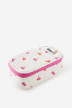 Personalised Arlow Canvas Pencil Case, ECRU DITSY CHERRIES - example image 2