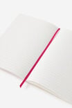 A5 Soft Lined Notetaker Notebook, STRAWBERRY MILK DITSY CHERRIES - example image 3