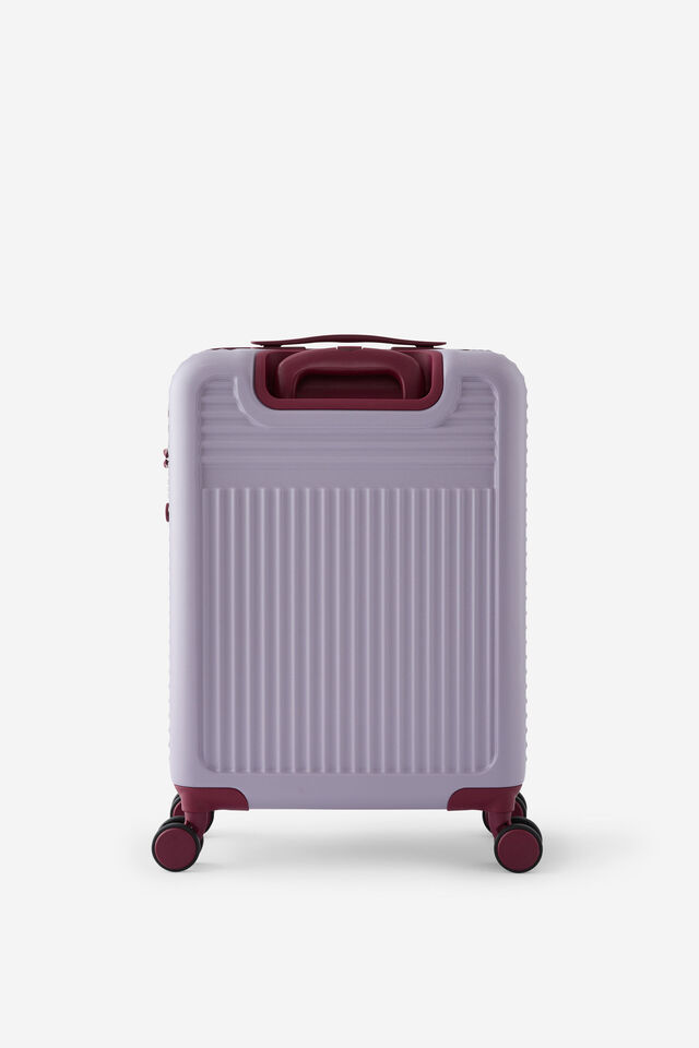 Traveller 20 Inch Carry On Suitcase, SILVER LILAC