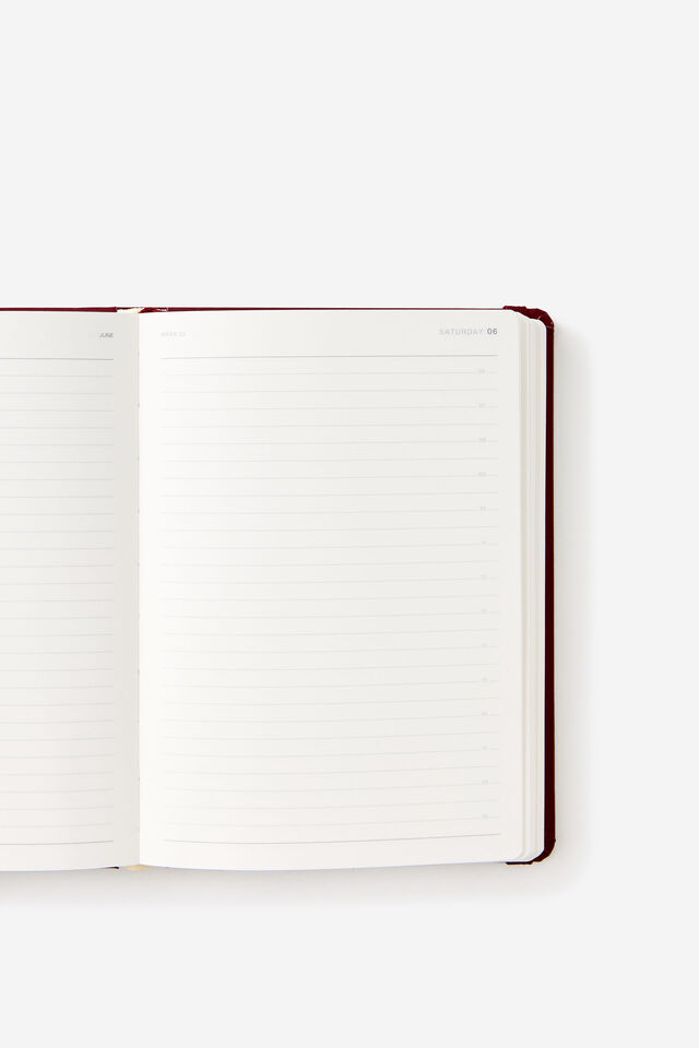 2026 B6 Daily Hard Metro Diary, Cabernet