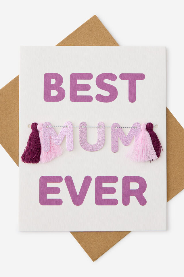 Luxe Tassel Cards, BEST MUM EVER
