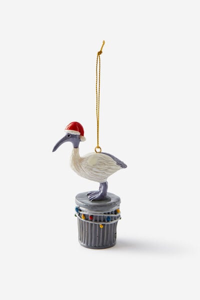 Resin Christmas Ornament, CHRISTMAS BIN CHICKEN