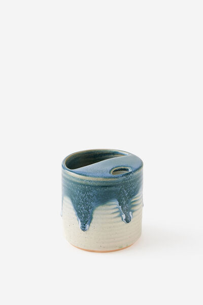 Glazed Ceramic Travel Cup Short, NORTH SEA