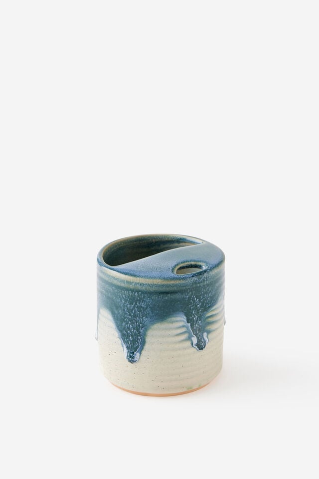 Glazed Ceramic Travel Cup Short, NORTH SEA