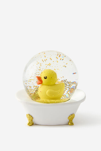 Iconic Snow Globe, BATH TUB RUBBER DUCKIES