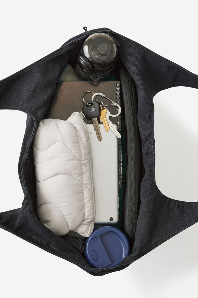 Personalised Loft Wellness Tote, BLACK