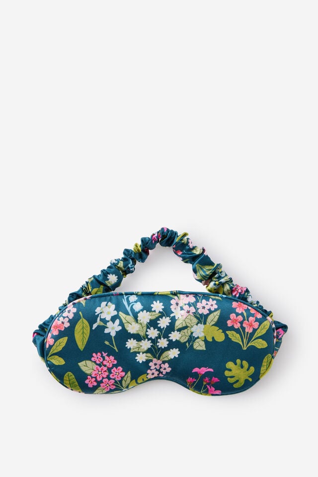 Lash Contoured Eye Mask, WILDER FLORAL SPACED/NORTH SEA