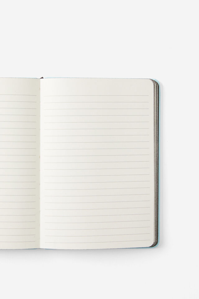 Personalised A5 Buffalo Journal, ARCTIC BLUE